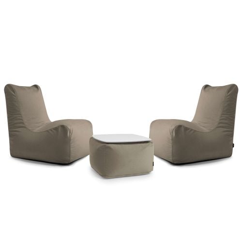 A set of bean bags Lucky  Barcelona Taupe