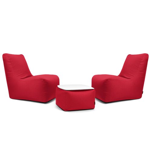 A set of bean bags Lucky  Nordic Red