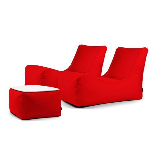 A set of bean bags Restful  Colorin Red