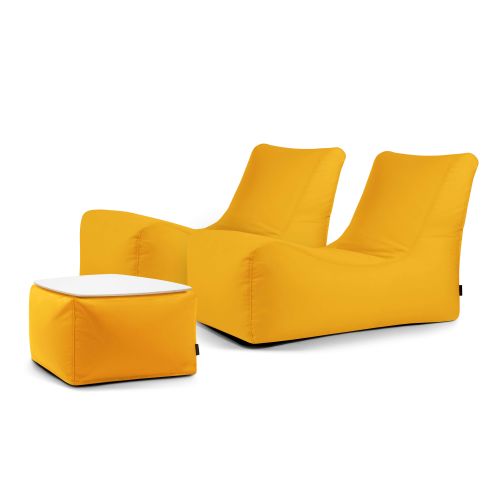 A set of bean bags Restful  Colorin Yellow