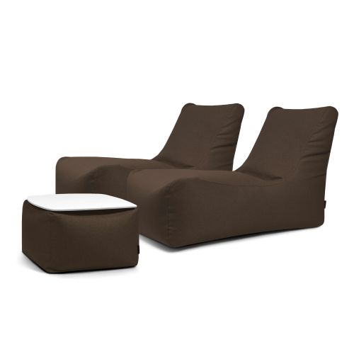 A set of bean bags Restful  Nordic Chocolate