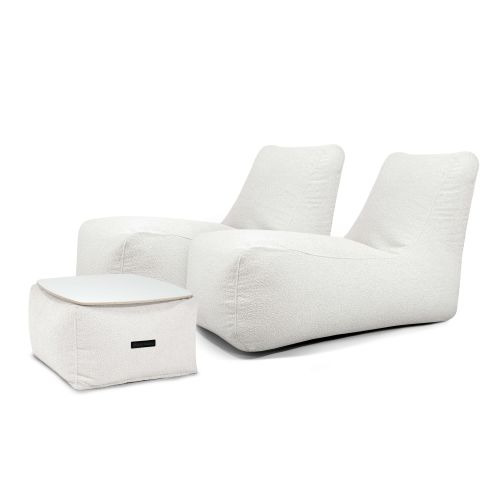 A set of bean bags Restful  Madu White