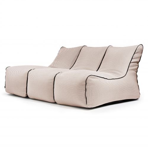 Sėdmaišių komplektas Set Lounge Zip 3 Seater  Capri Smėlio pilka