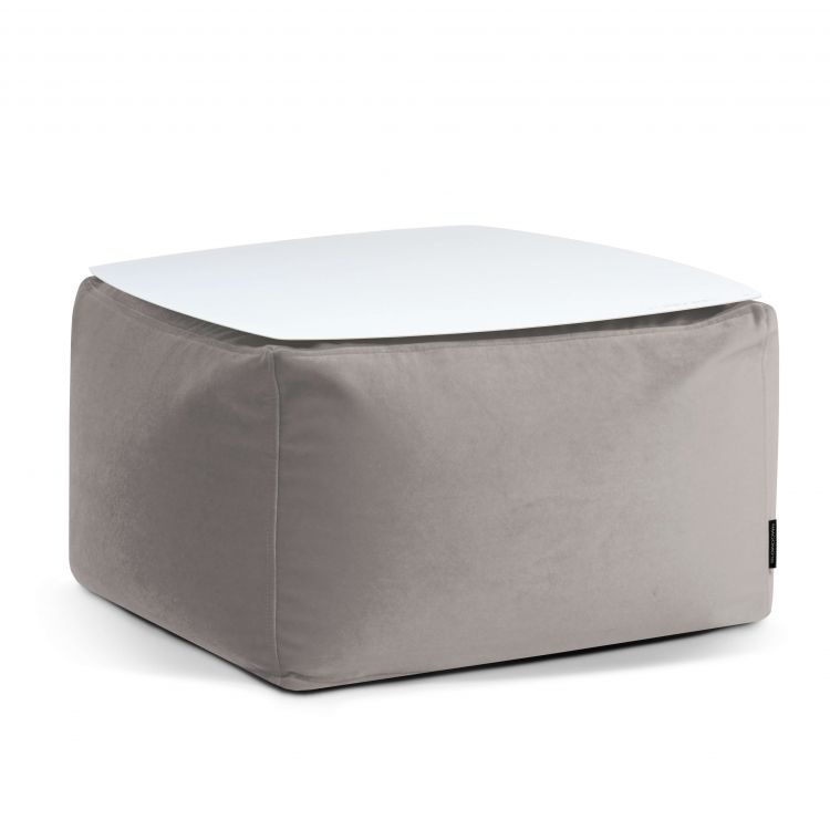 Staliukas Soft Table 60 Metal White Barcelona Baltai pilka
