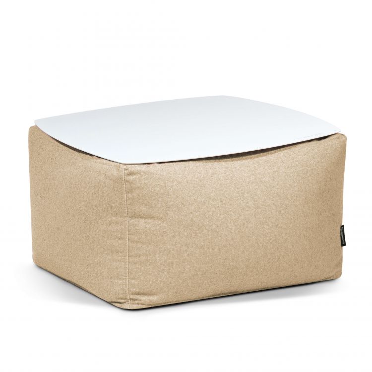 Galdiņš Soft Table 60 Metal White Breeze Beige
