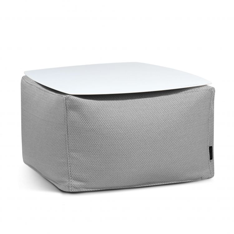 Soft Table 60 Metal White Canaria Grey
