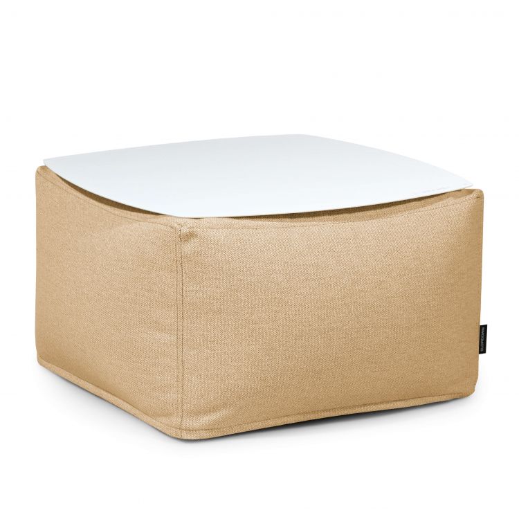 Galdiņš Soft Table 60 Metal White Dunẽs Amber