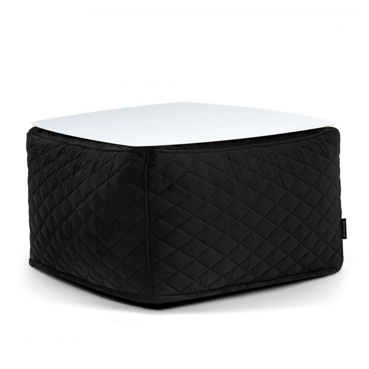 Soft Table 60 Metal White Lure Luxe Black