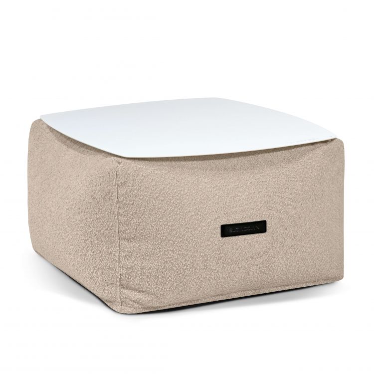 Galdiņš Soft Table 60 Metal White Madu Cream