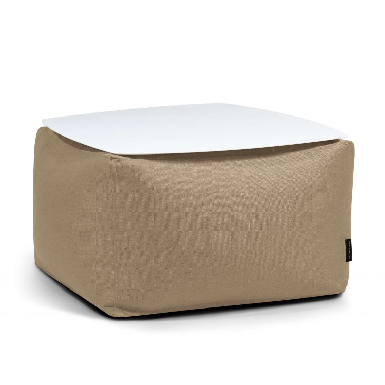 Galdiņš Soft Table 60 Metal White Nordic Beige