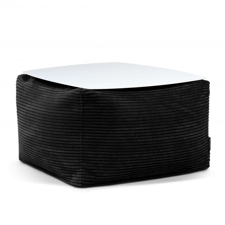 Galdiņš Soft Table 60 Metal White Waves Black
