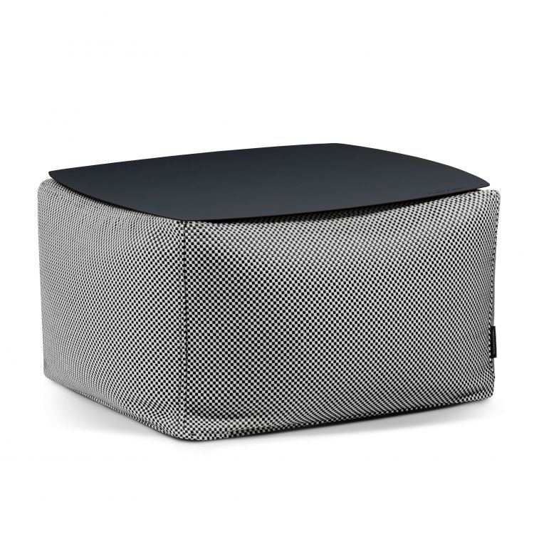 Staliukas Soft Table 60 Metal Black Capri Juoda