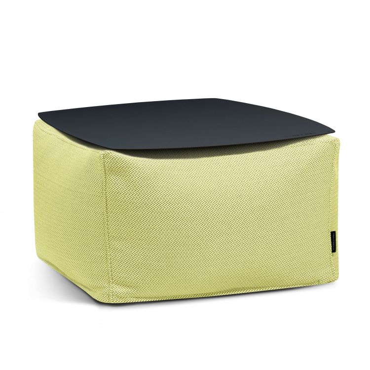 Staliukas Soft Table 60 Metal Black Canaria Laimo žalia