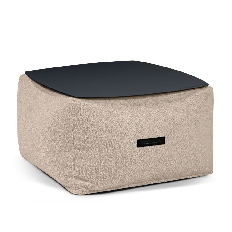 Galdiņš Soft Table 60 Metal Black Madu Cream