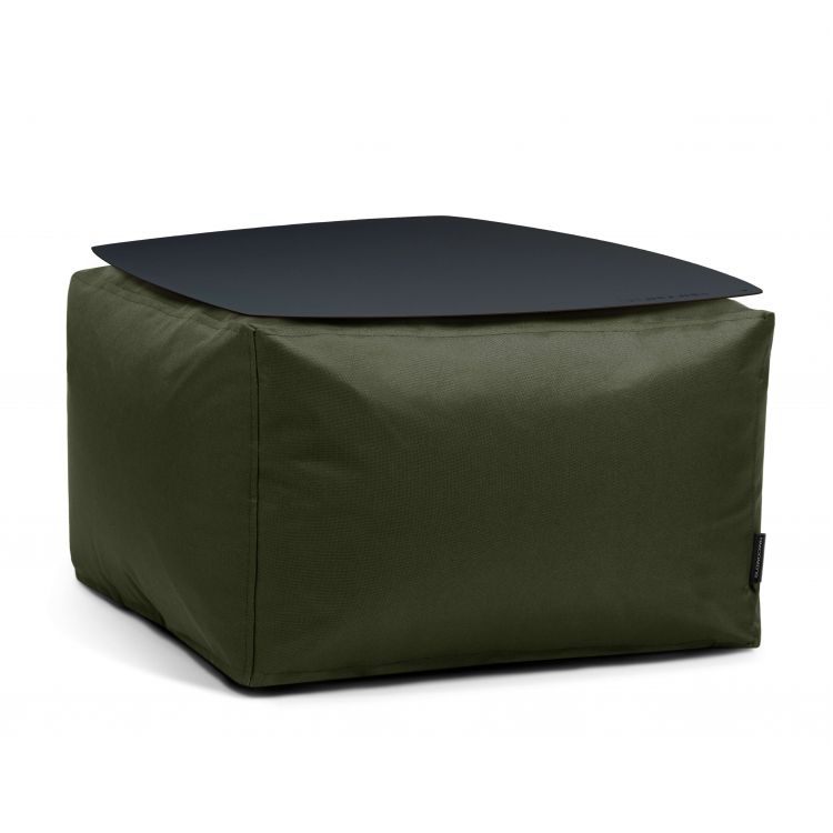 Staliukas Soft Table 60 Metal Black OX Alyvuogių žalia