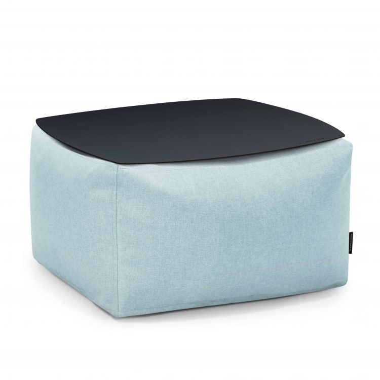 Galdiņš Soft Table 60 Metal Black Riviera Aquamarine
