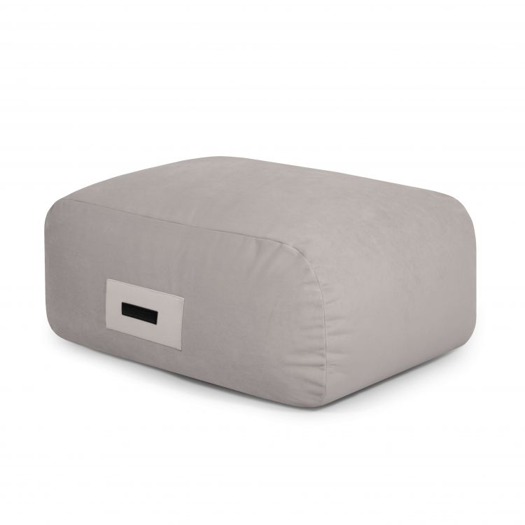 Porolono sėdmaišis Snug Pouf 83 Barcelona Baltai pilka
