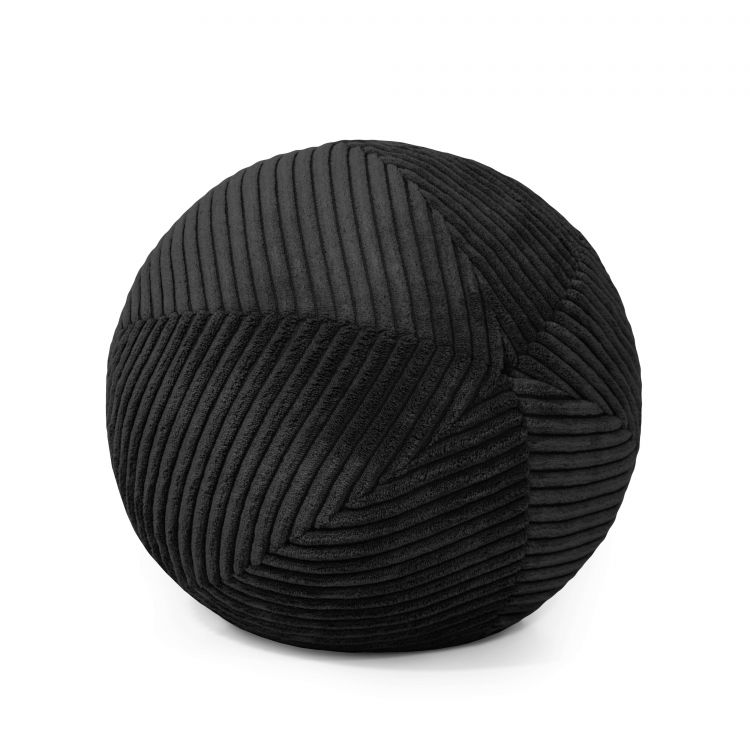 Ball Pillow 27 Waves Black