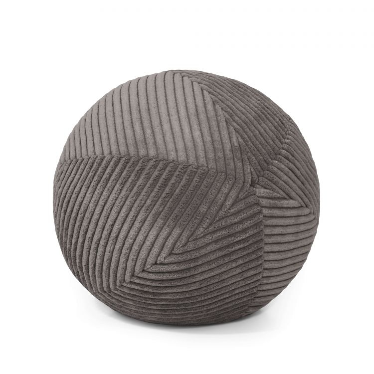 Ball Pillow 27 Waves Dunkelgrau
