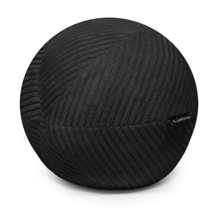 Ball Pillow 35 Waves Black
