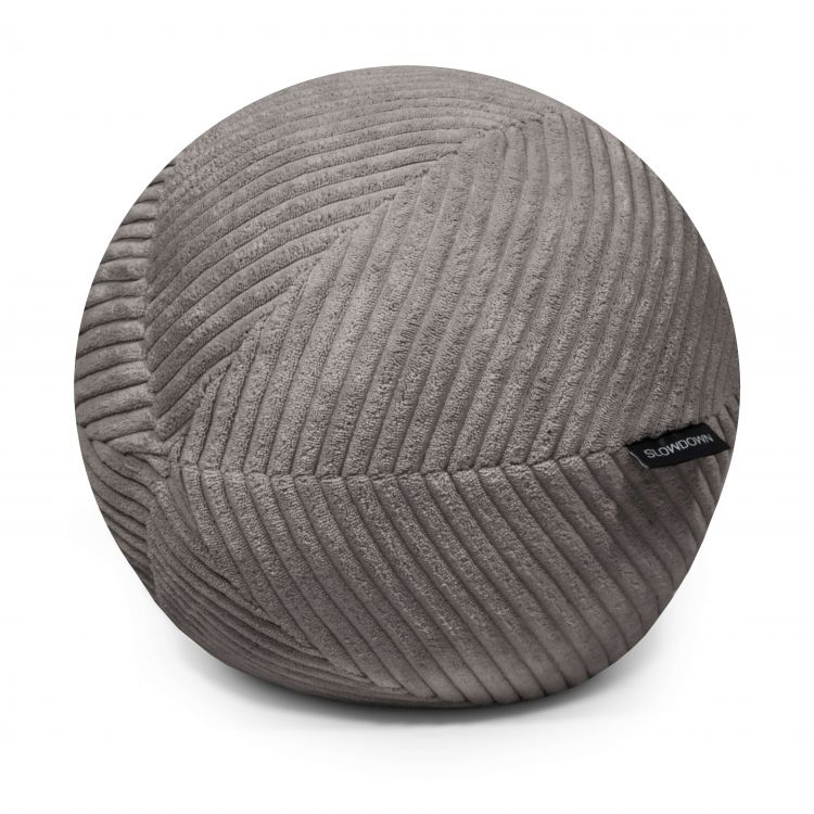Ball Pillow 35 Waves Dunkelgrau