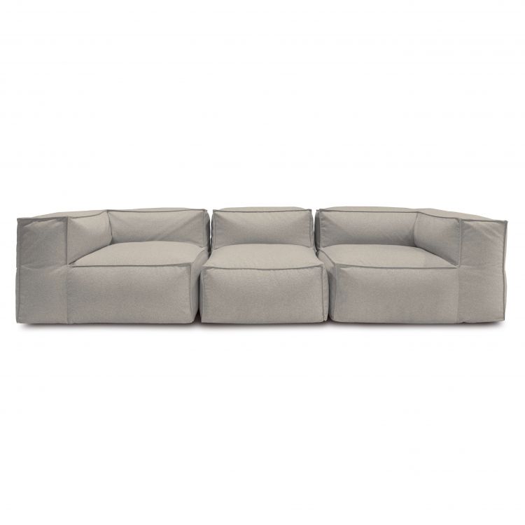 Ein Satz Sitzsäcke Sofa Mass 3 seater Breeze Hellgrau