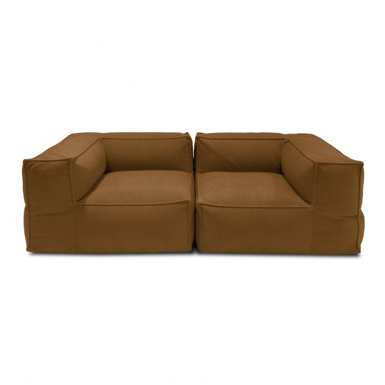 Kott-toolide komplekt Sofa Mass 2 seater Teddy Camel