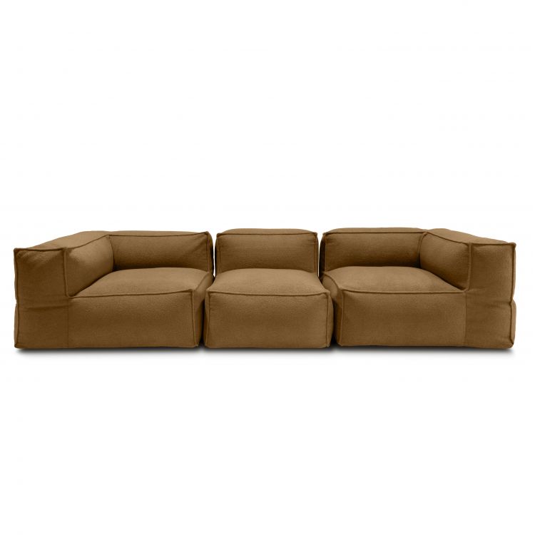 Kott-toolide komplekt Sofa Mass 3 seater Teddy Camel