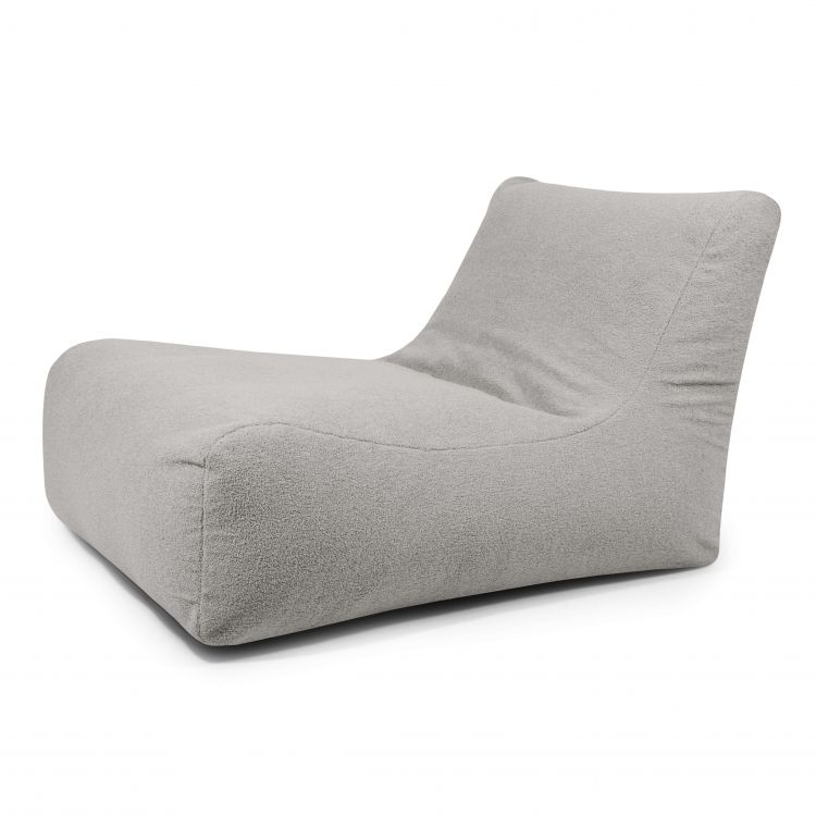 Sėdmaišis Lounge 100 Teddy Baltai pilka