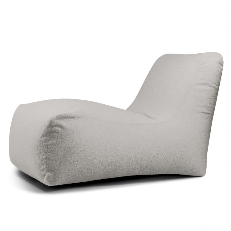 Sėdmaišis Lounge Teddy Baltai pilka