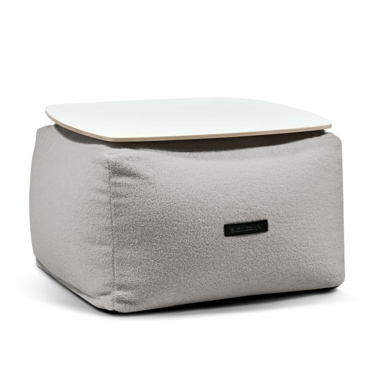 Staliukas Soft Table 60 Teddy Baltai pilka