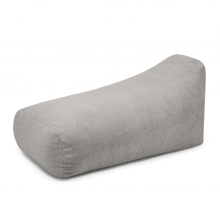 Porolono sėdmaišis Snug Long 140 Teddy Baltai pilka