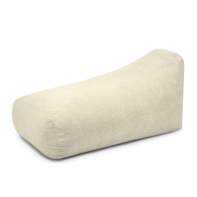 Schaumstoff Sitzsack Snug Long 140 Teddy Creme