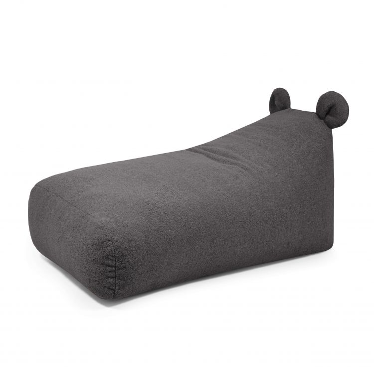 Skum Sækkestol Snug Long 130 Bear Teddy Grå