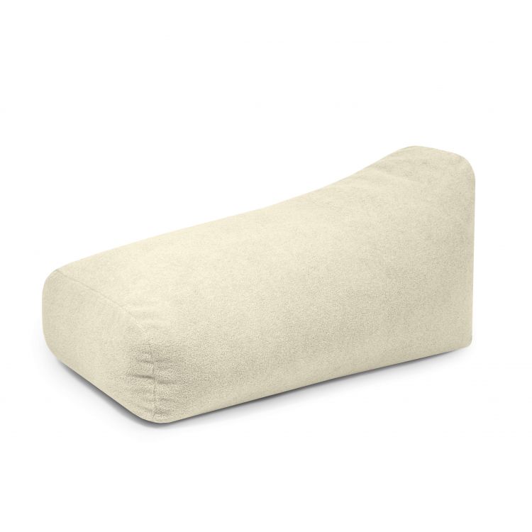 Schaumstoff Sitzsack Snug Long 130 Teddy Creme