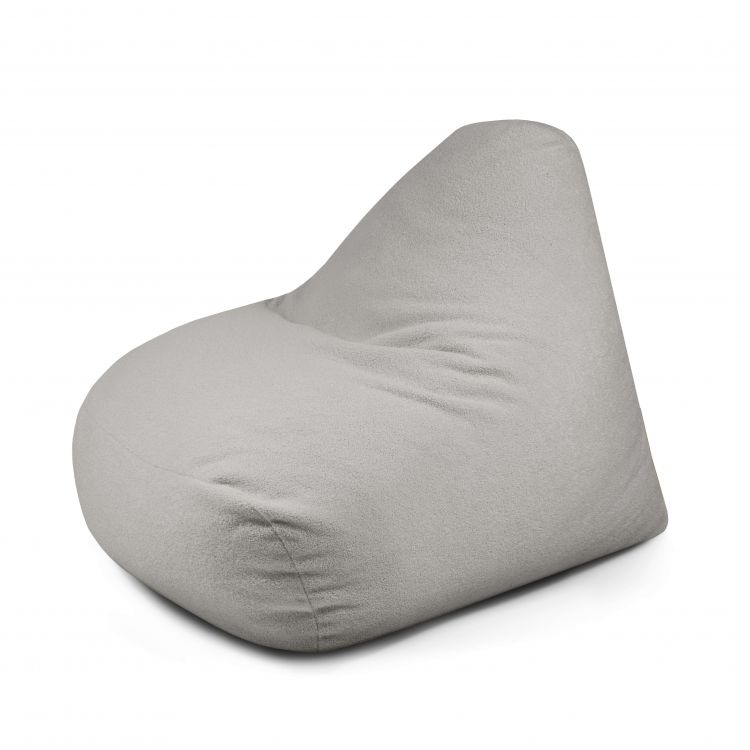 Porolono sėdmaišis Snug 100 Teddy Baltai pilka