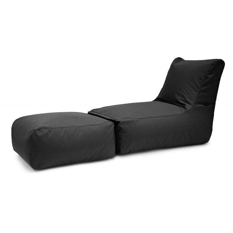 Sauļošanās Gulta Sunbed Split Colorin Black