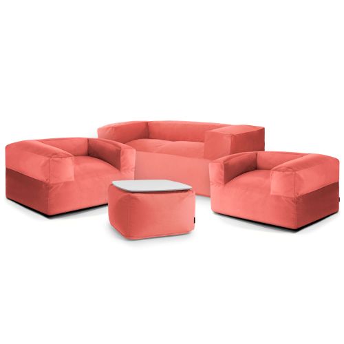 A set of bean bags Dreamy  Barcelona Coral