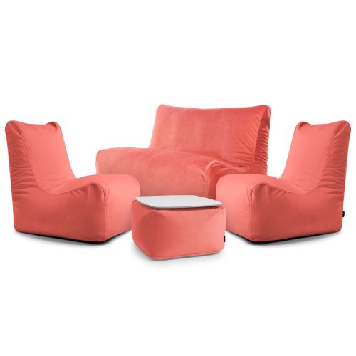 A set of bean bags Happy  Barcelona Coral