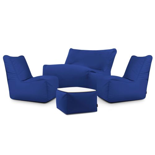 A set of bean bags Happy  Colorin Blue