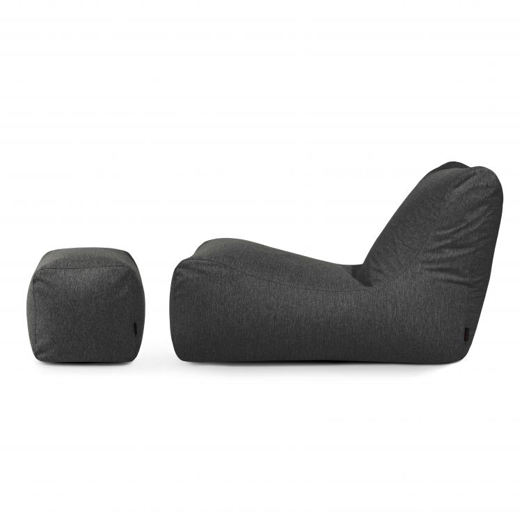 Ein Satz Sitzsäcke Lounge+ Home Dunkelgrau