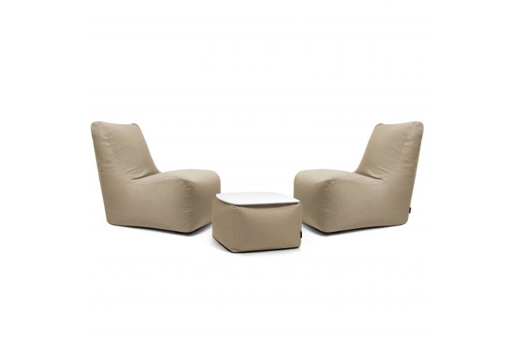 A set of bean bags Lucky Nordic Beige