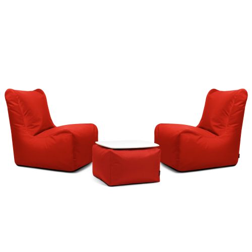 A set of bean bags Lucky  OX Red