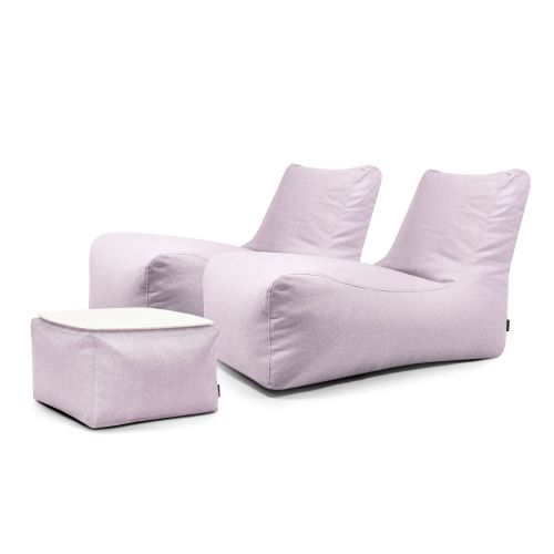 A set of bean bags Restful  Riviera Flamingo Pink