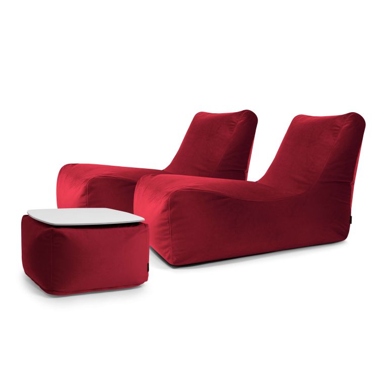 Kott-toolide komplekt Restful Barcelona Bordo