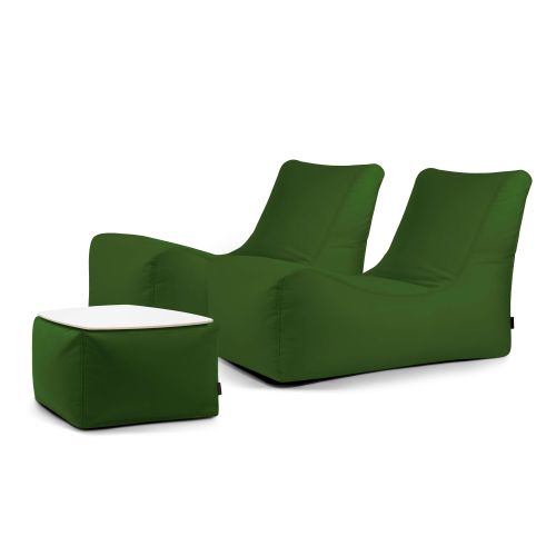 A set of bean bags Restful  Colorin Green