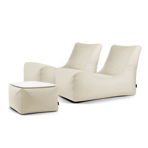 A set of bean bags Restful  Colorin Ivory