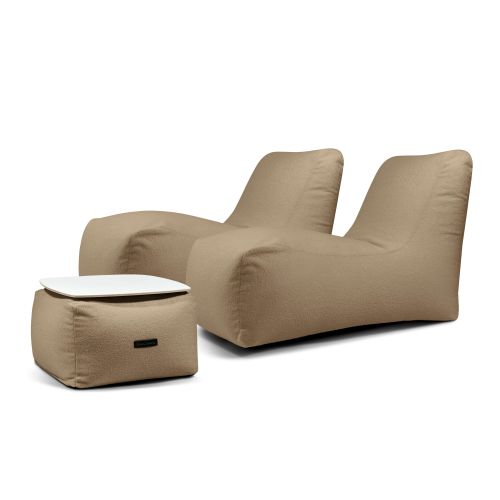 A set of bean bags Restful  Teddy Camel