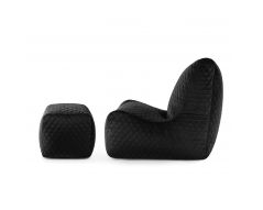 A set of bean bags Seat+ Lure Luxe Black