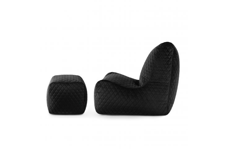 A set of bean bags Seat+ Lure Luxe Black